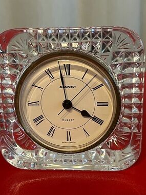 Staiger Germany Shelf Mantel/ Desk Quartz Clock Working 4x4”